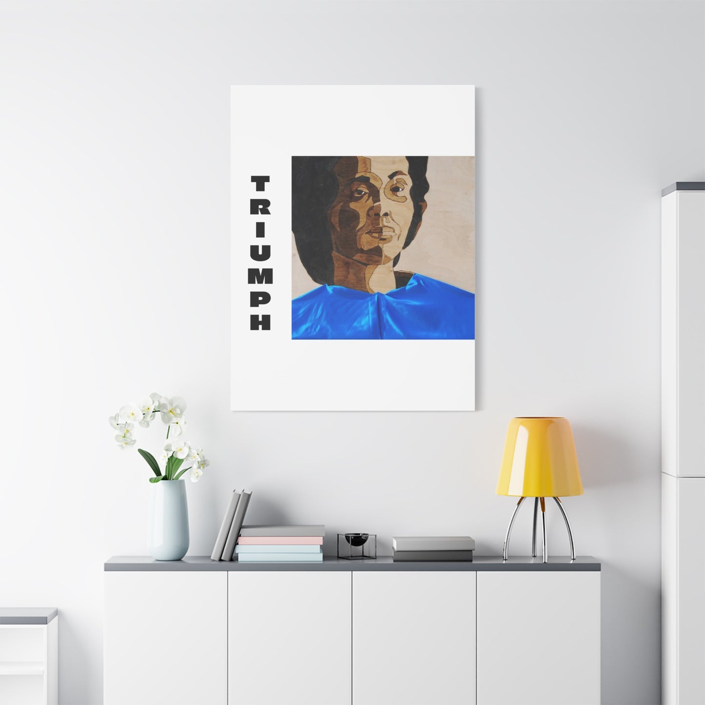 Artistic Canvas Wall Art - Stretched Matte Print of Iconic Portrait