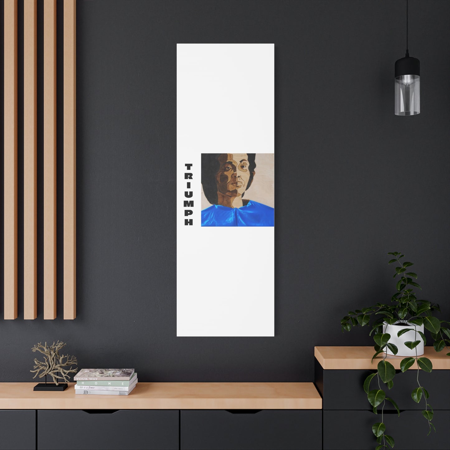 Artistic Canvas Wall Art - Stretched Matte Print of Iconic Portrait