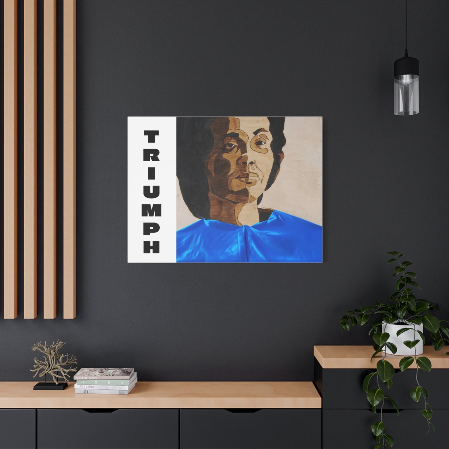 Artistic Canvas Wall Art - Stretched Matte Print of Iconic Portrait