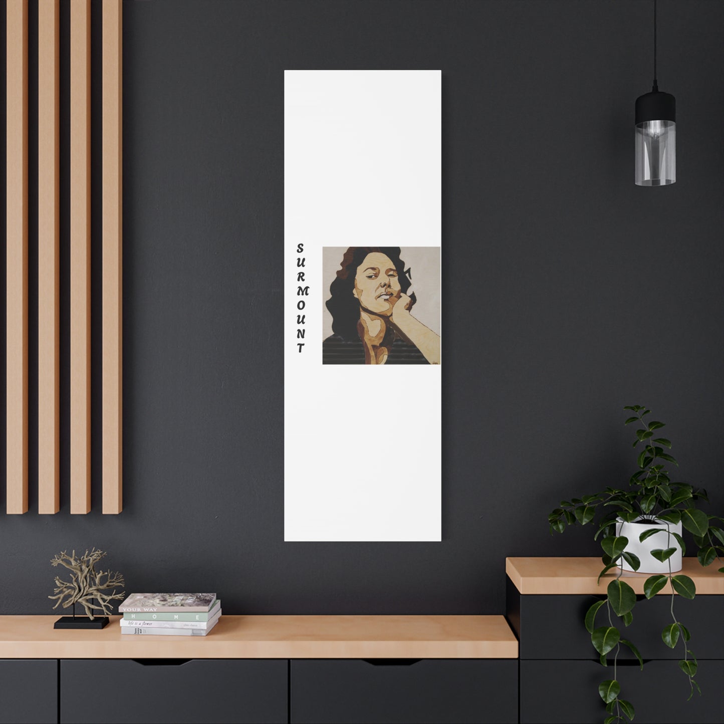 "Surmount", Dorothy Danbridge inspired  Contemporary Art Canvas Print - Modern Serene Portrait Decoration