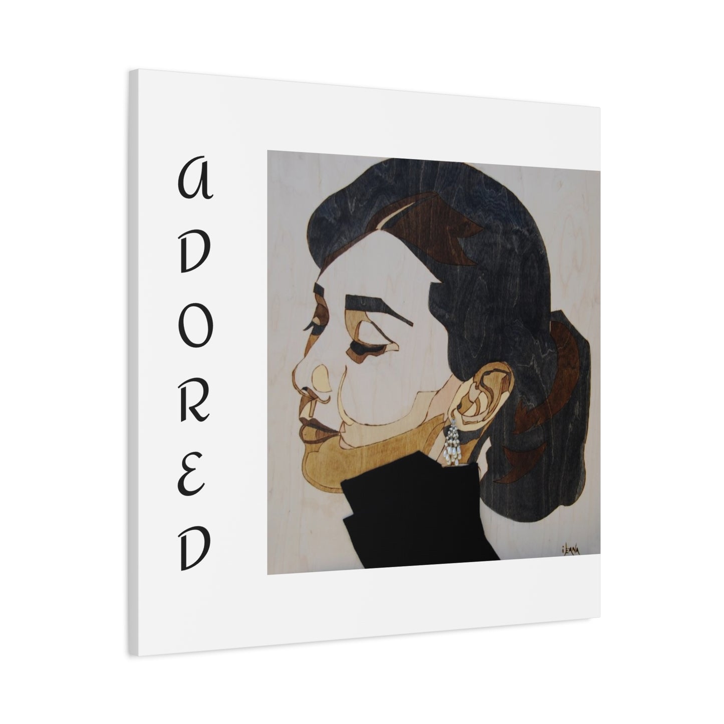 "Adored"Canvas Art – Stylish Portrait of a Woman
