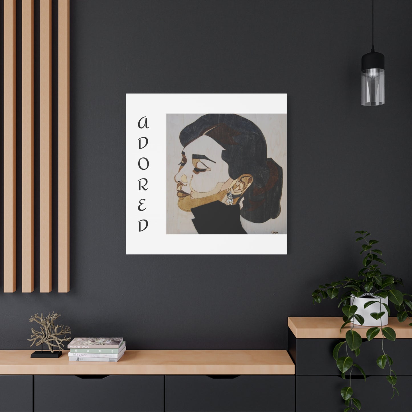 "Adored"Canvas Art – Stylish Portrait of a Woman