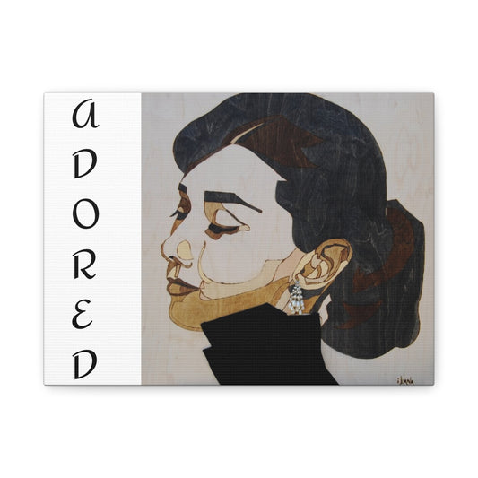 "Adored"Canvas Art – Stylish Portrait of a Woman