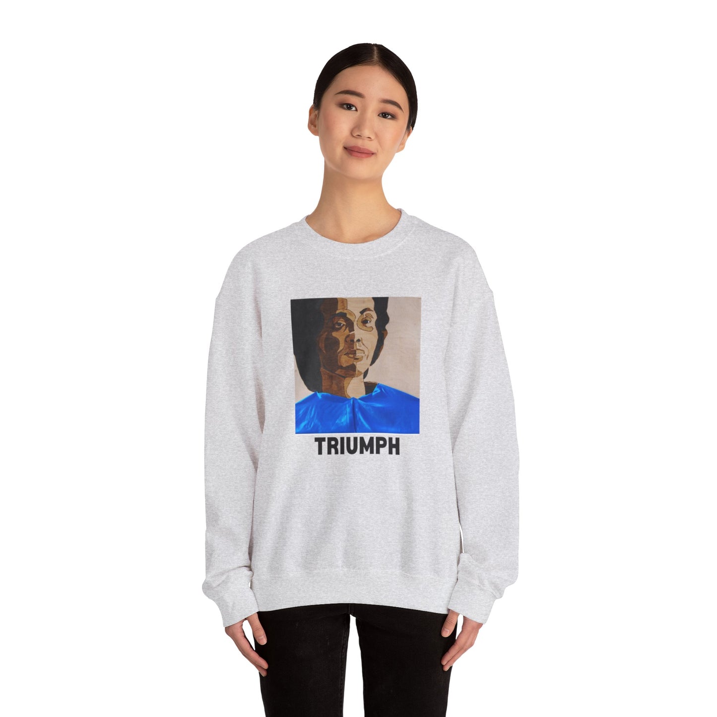 Triumph Crewneck Sweatshirt - Empowerment, Unisex Apparel, Motivational Gift, Cozy Fashion, Everyday Comfort