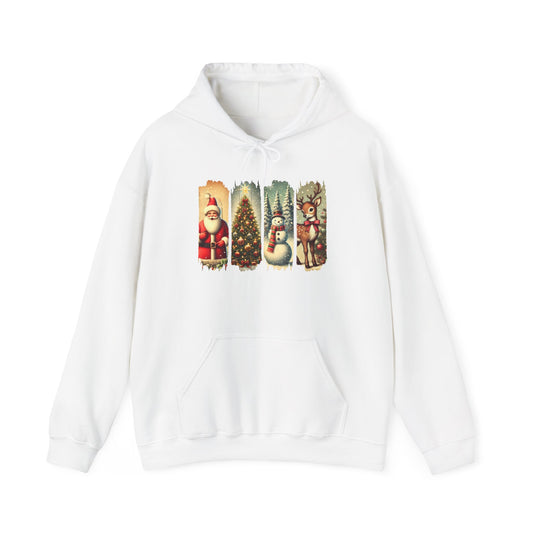 Festive Christmas Hooded Sweatshirt with Santa and Friends - Ileana Marie Designs