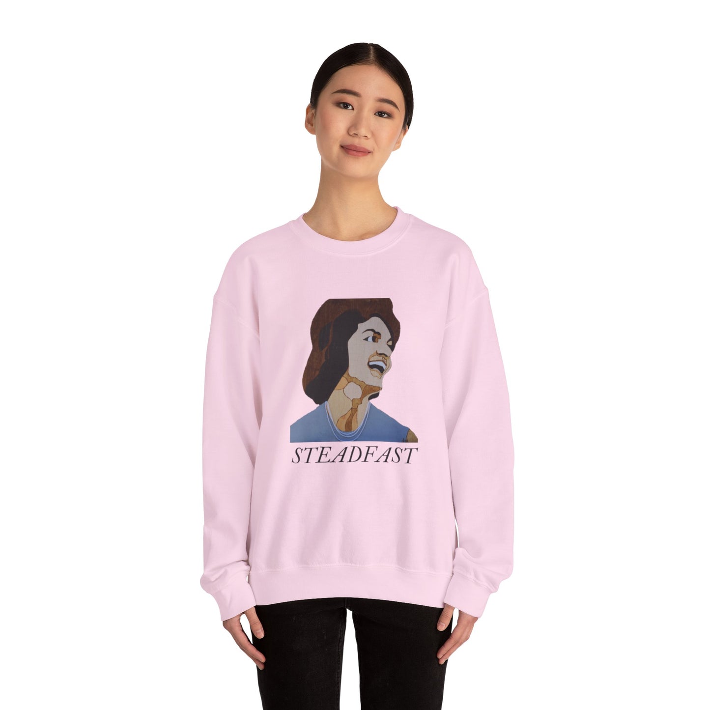 Steadfast Crewneck Sweatshirt | Inspirational Apparel for Motivation, Unisex Gift, Cozy Fashion, Everyday Wear, Birthday Gift