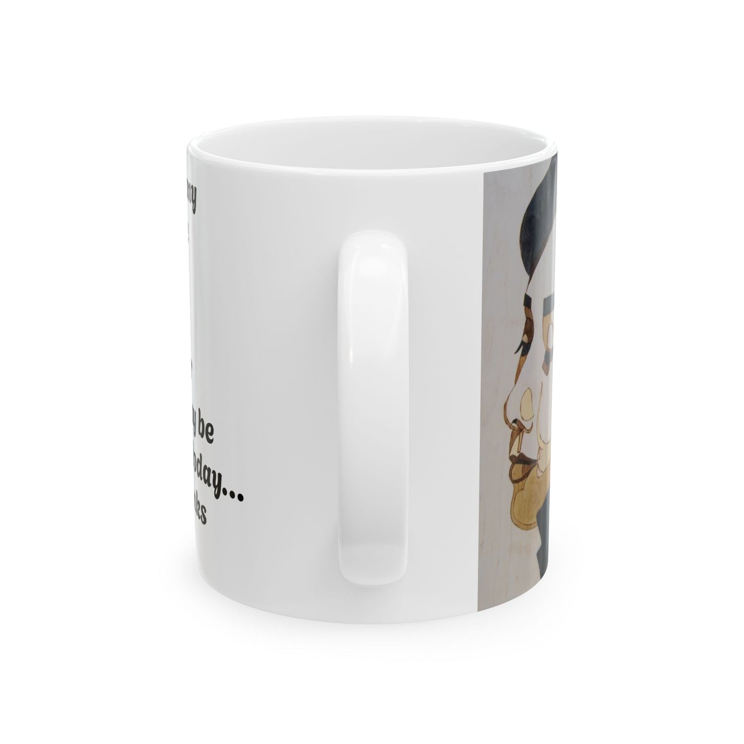 "Adored", Audrey Hepburn Loved & Self-Discovery Quote, Inspirational Ceramic Mug