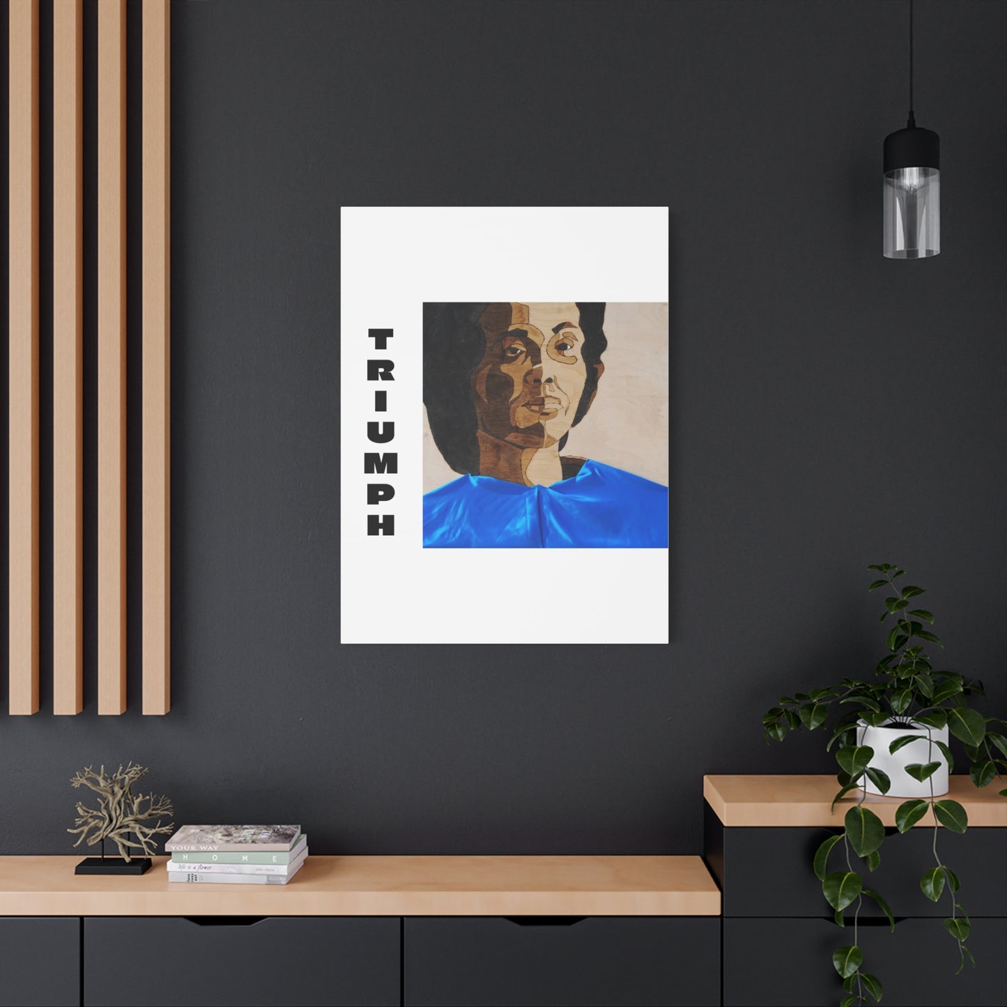 Artistic Canvas Wall Art - Stretched Matte Print of Iconic Portrait