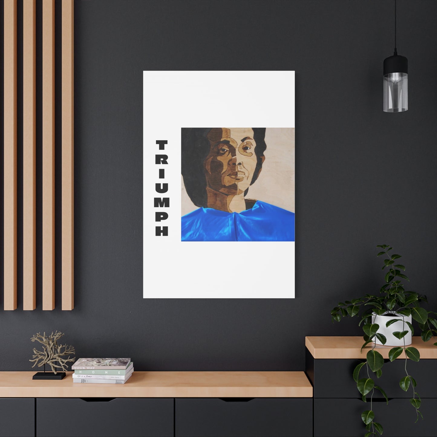 Artistic Canvas Wall Art - Stretched Matte Print of Iconic Portrait