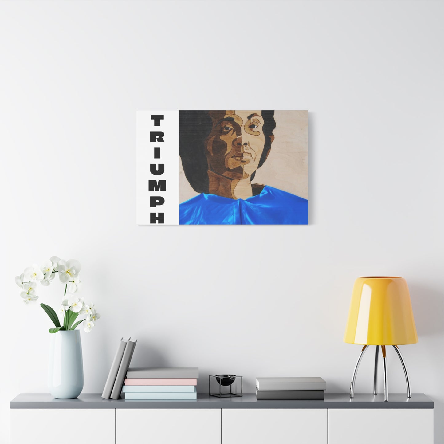 Artistic Canvas Wall Art - Stretched Matte Print of Iconic Portrait