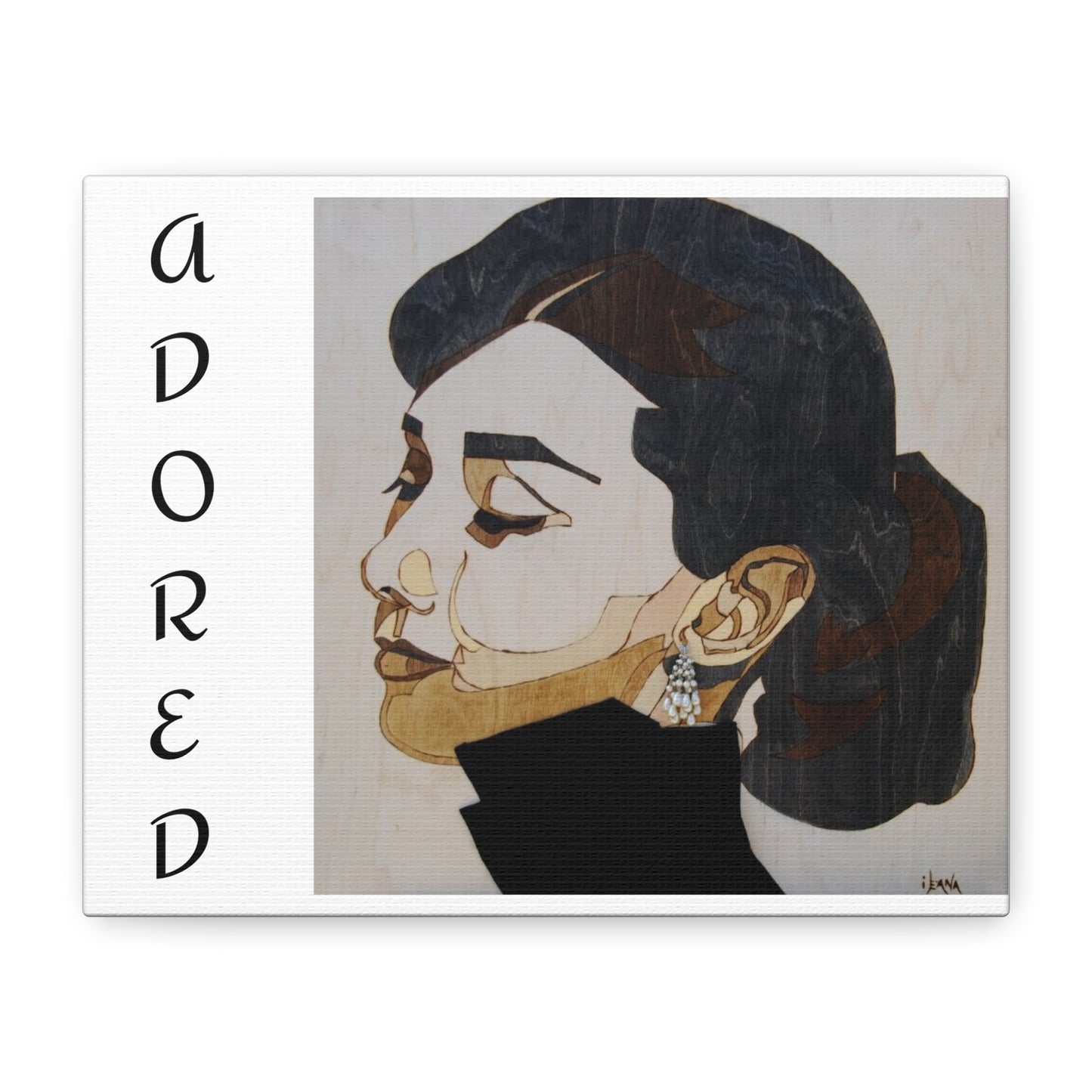 "Adored"Canvas Art – Stylish Portrait of a Woman