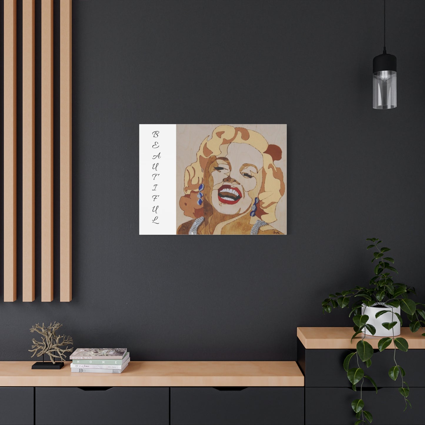 Marilyn Monroe Art Canvas - Stretched Wall Decor for Home & Office