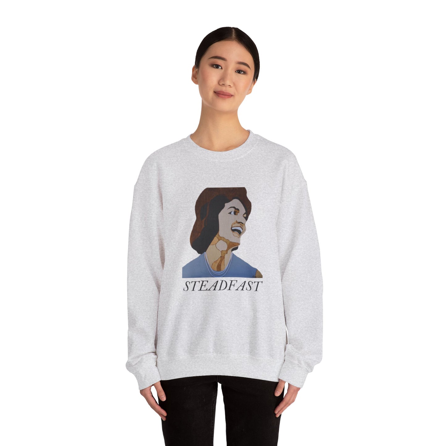 Steadfast Crewneck Sweatshirt | Inspirational Apparel for Motivation, Unisex Gift, Cozy Fashion, Everyday Wear, Birthday Gift
