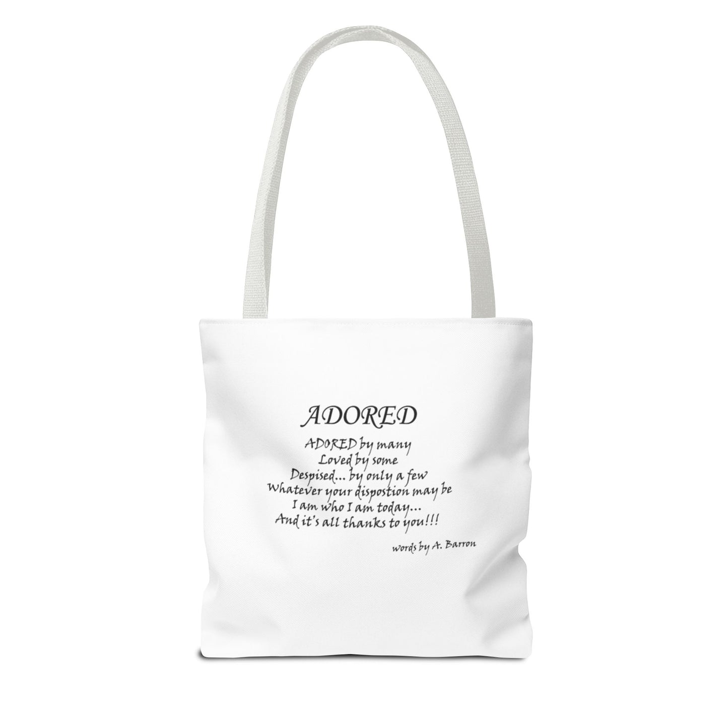 Elegant Art Tote Bag with Inspirational Quote Perfect for Everyday Use