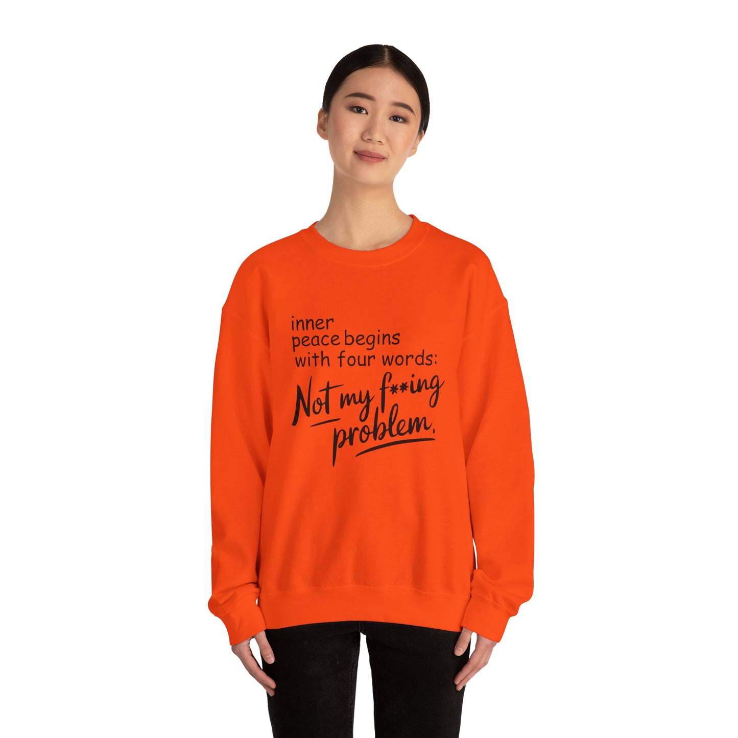 Funny Quote Crewneck Sweatshirt, Cozy Gift for Friends, Self-Care Apparel, Relaxed Fit Sweatshirt, Motivational Hoodie