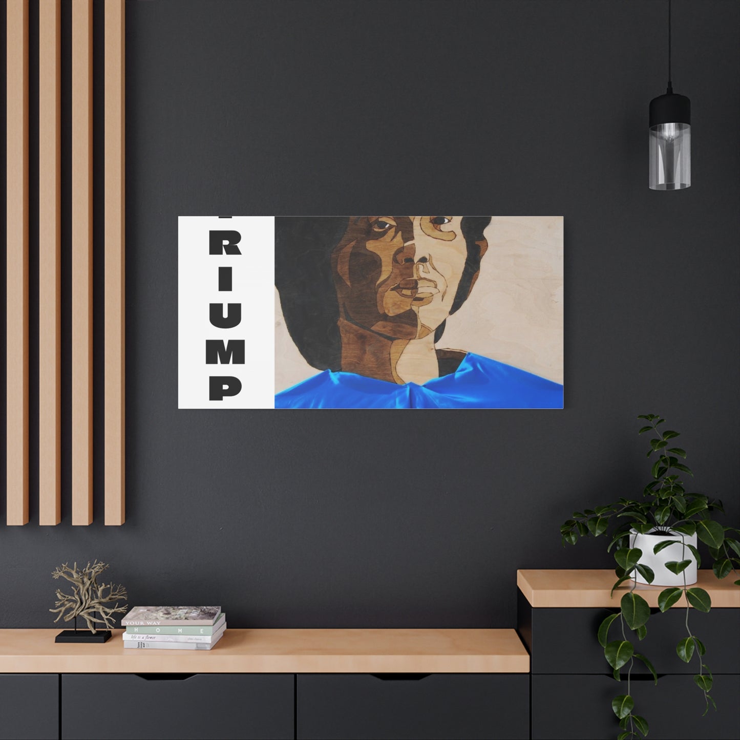 Artistic Canvas Wall Art - Stretched Matte Print of Iconic Portrait