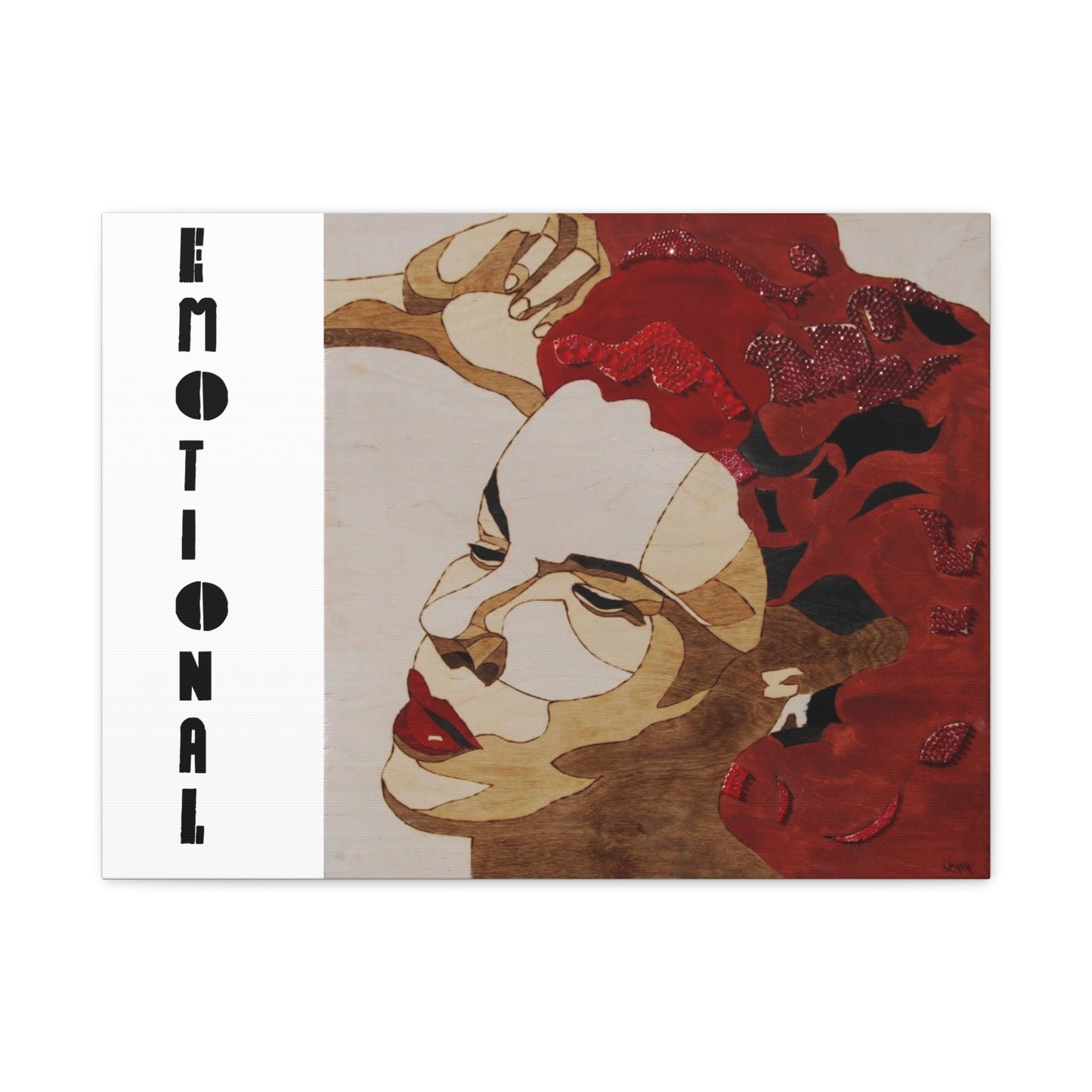 "Emotional" Canvas, Stretched, 1.25"