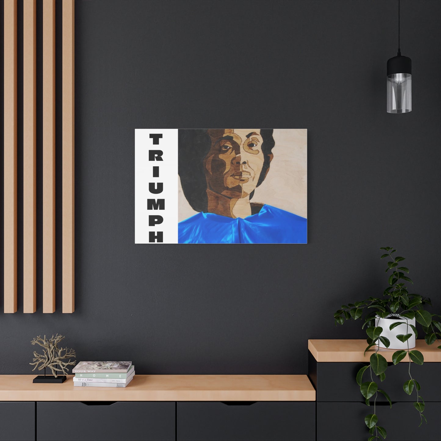 Artistic Canvas Wall Art - Stretched Matte Print of Iconic Portrait