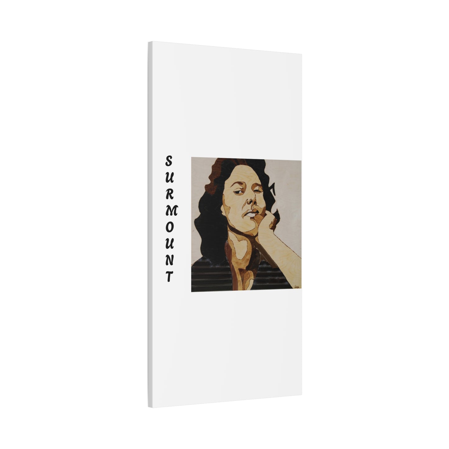"Surmount", Dorothy Danbridge inspired  Contemporary Art Canvas Print - Modern Serene Portrait Decoration