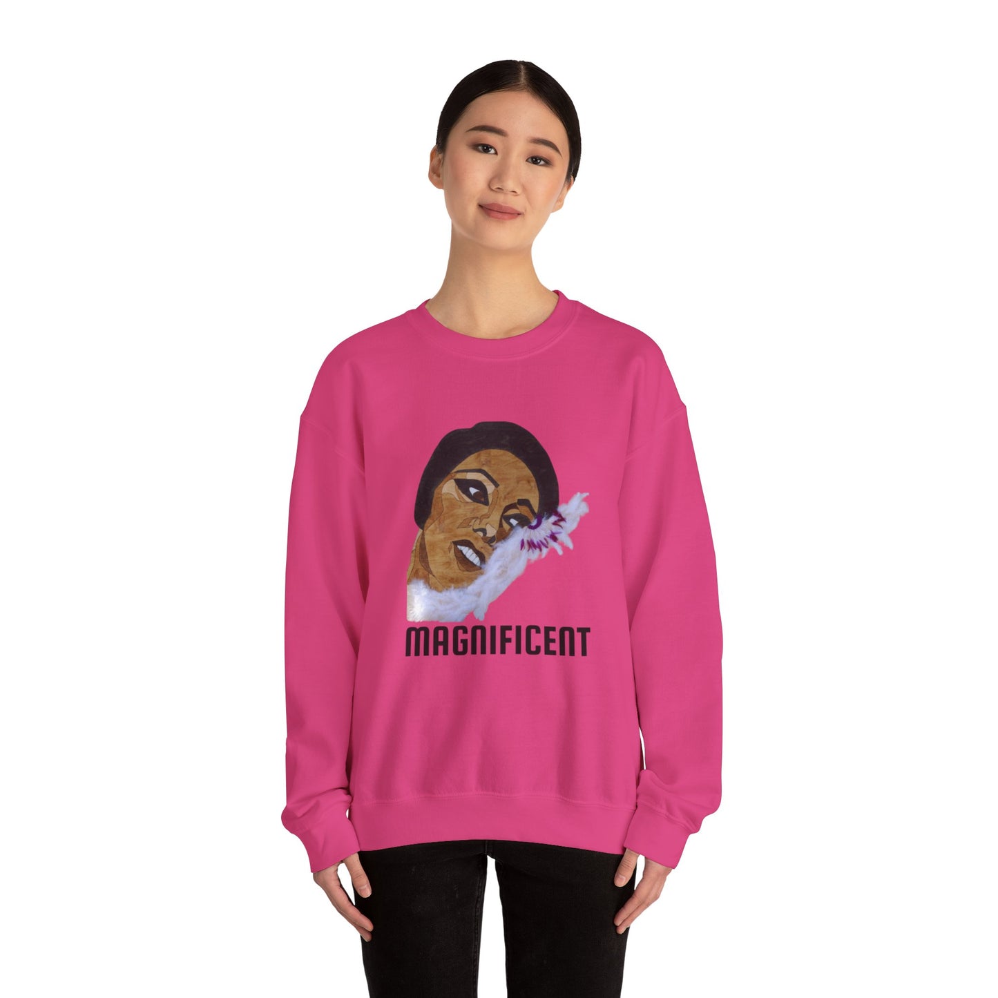 Magnificent Art Crewneck Sweatshirt, Cozy Unisex Sweatshirt, Inspirational Gift Sweatshirt, Unique Vintage Style, Everyday Casual Wear