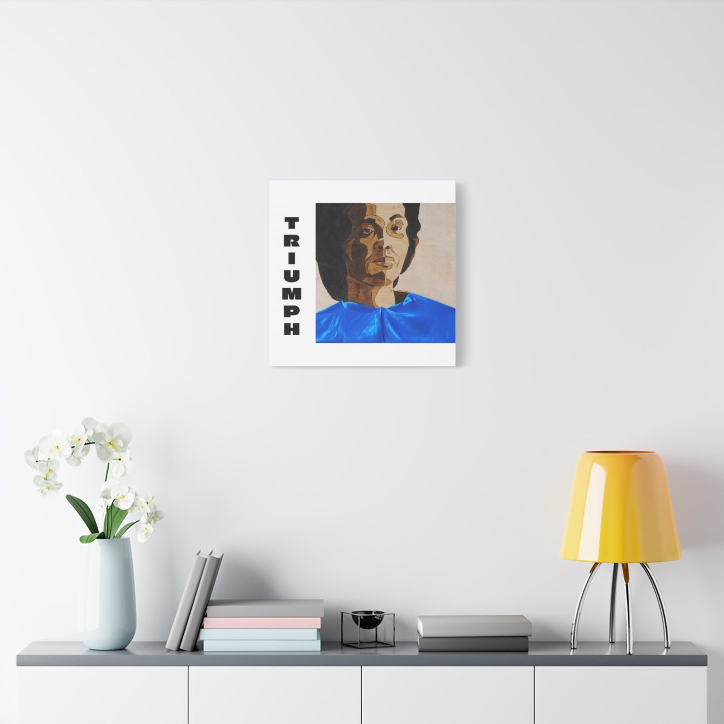 Artistic Canvas Wall Art - Stretched Matte Print of Iconic Portrait