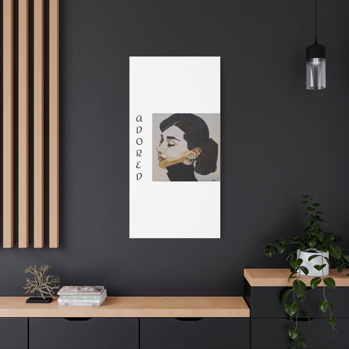 "Adored"Canvas Art – Stylish Portrait of a Woman