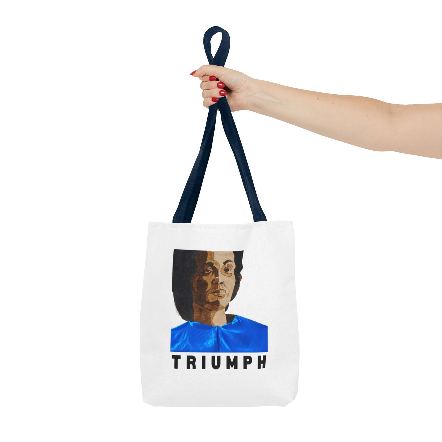 Inspirational Triumph Tote Bag, Motivational Carryall, Gift for Students, Eco-Friendly Bag, Woman Empowerment Design
