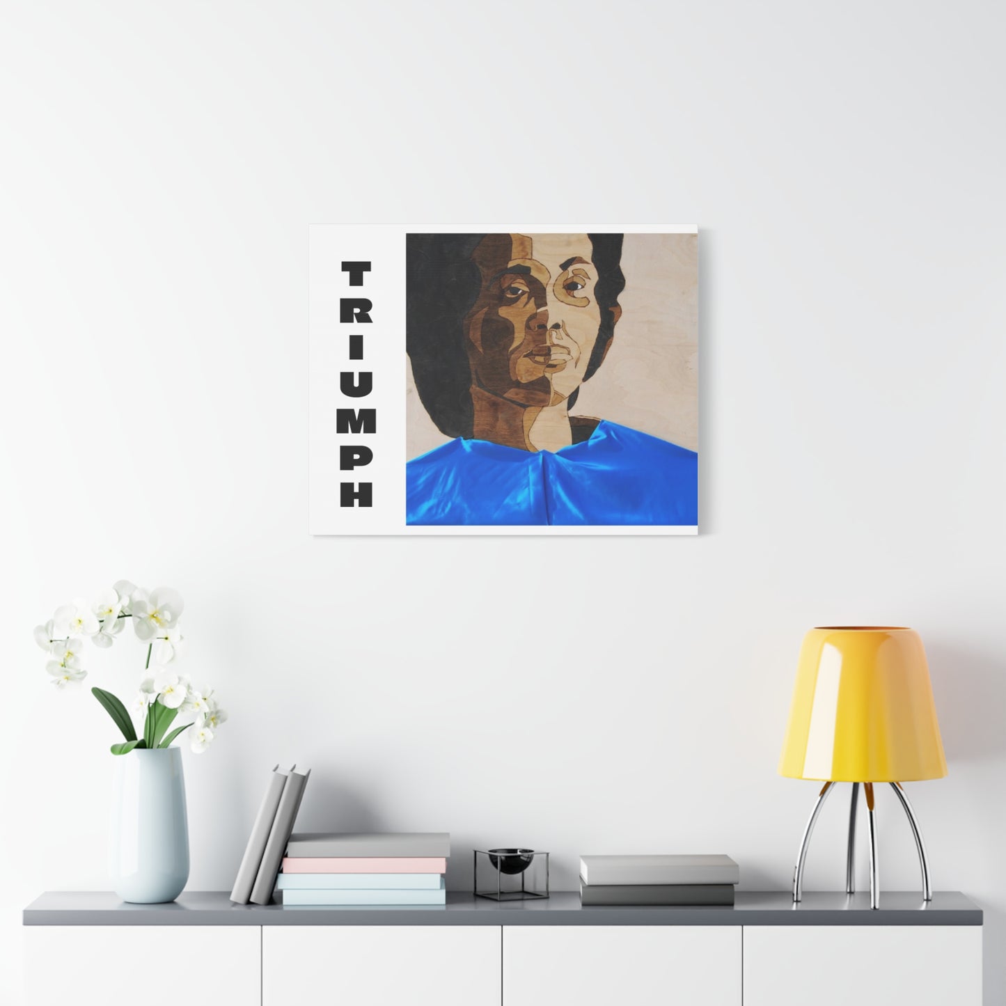 Artistic Canvas Wall Art - Stretched Matte Print of Iconic Portrait