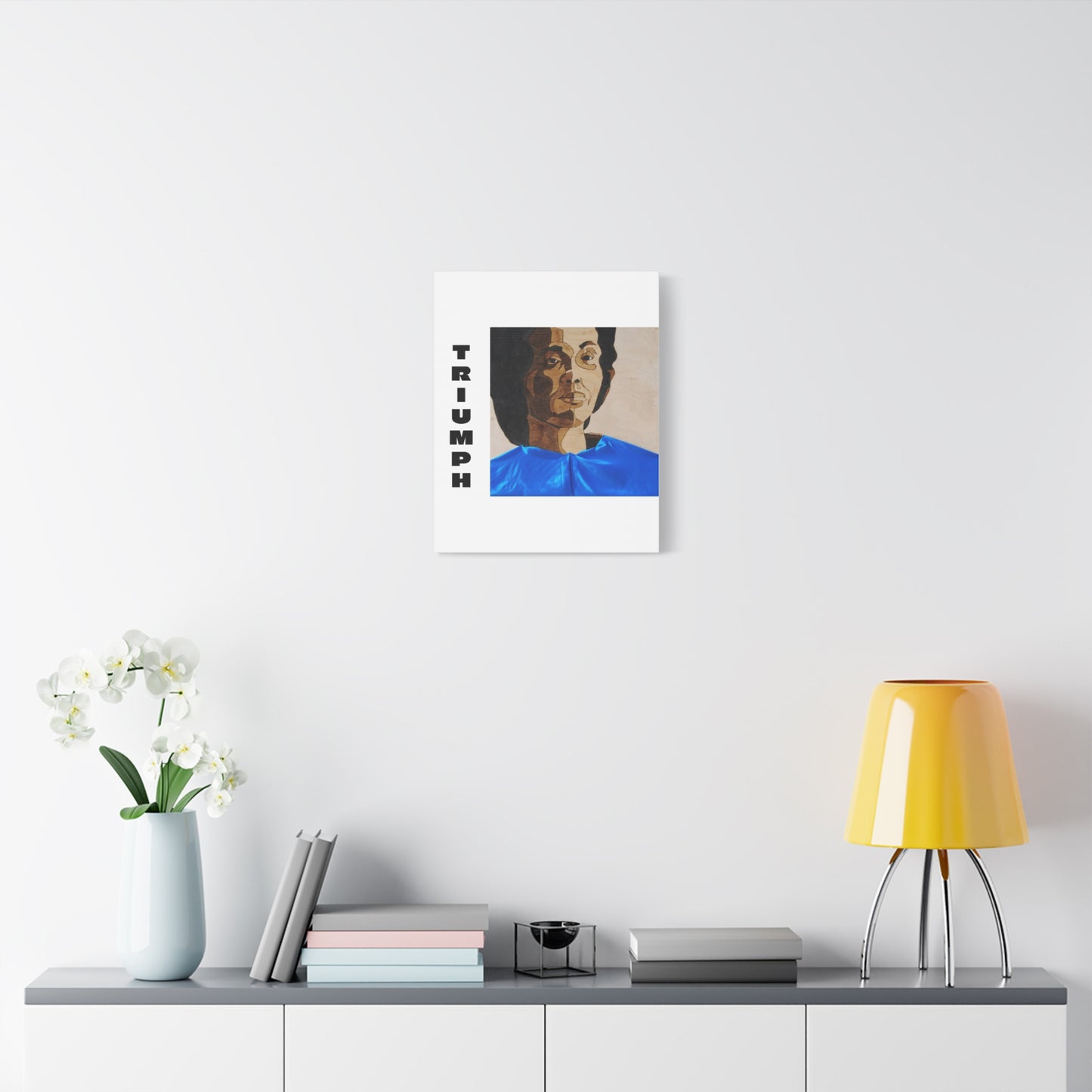 Artistic Canvas Wall Art - Stretched Matte Print of Iconic Portrait