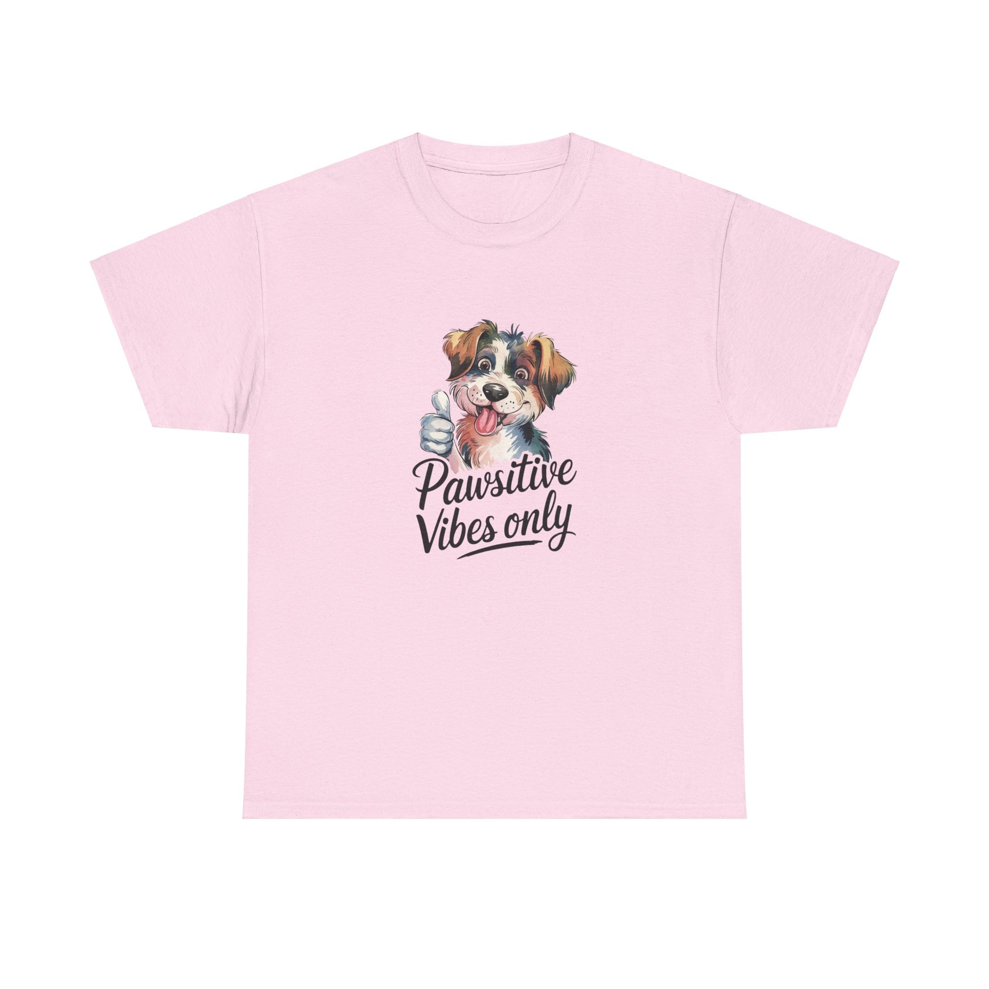 Pawsitive Vibes Only Unisex Heavy Cotton Tee - Ileana Marie Designs