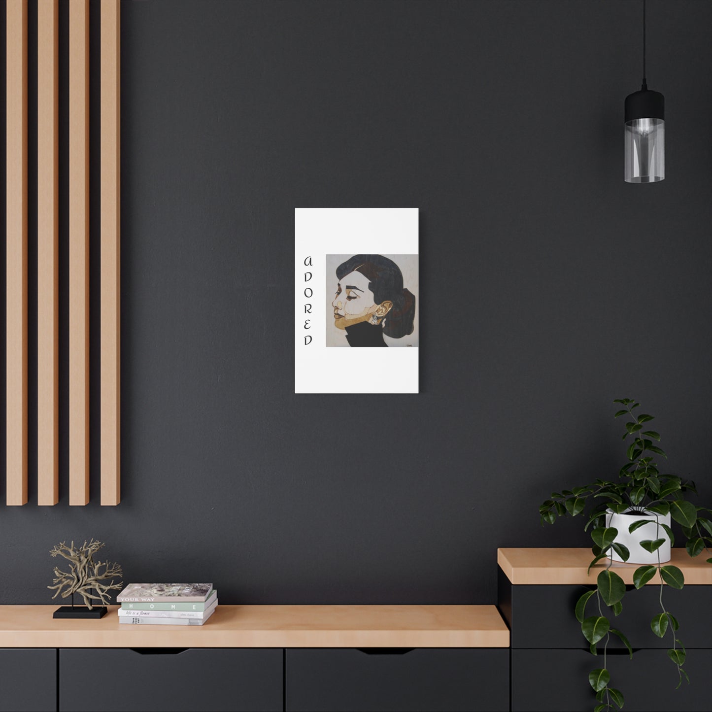 "Adored"Canvas Art – Stylish Portrait of a Woman