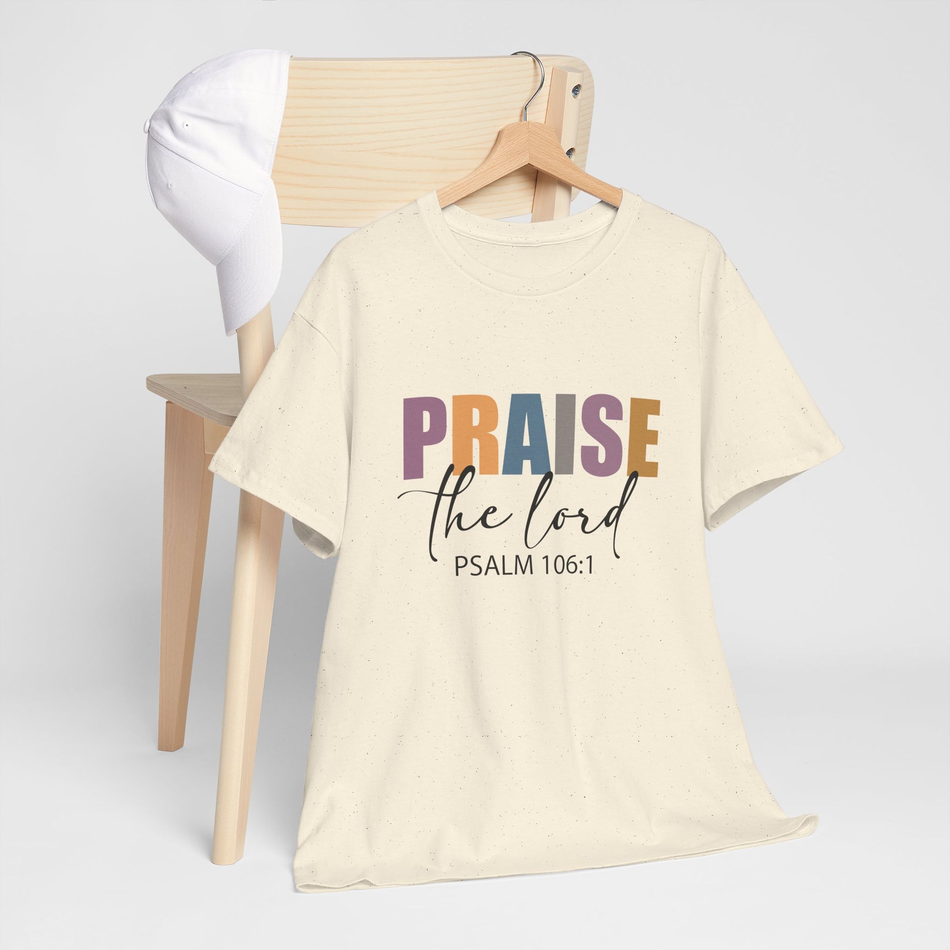 Praise the Lord Unisex Heavy Cotton Tee - Faith Inspired Apparel - Ileana Marie Designs