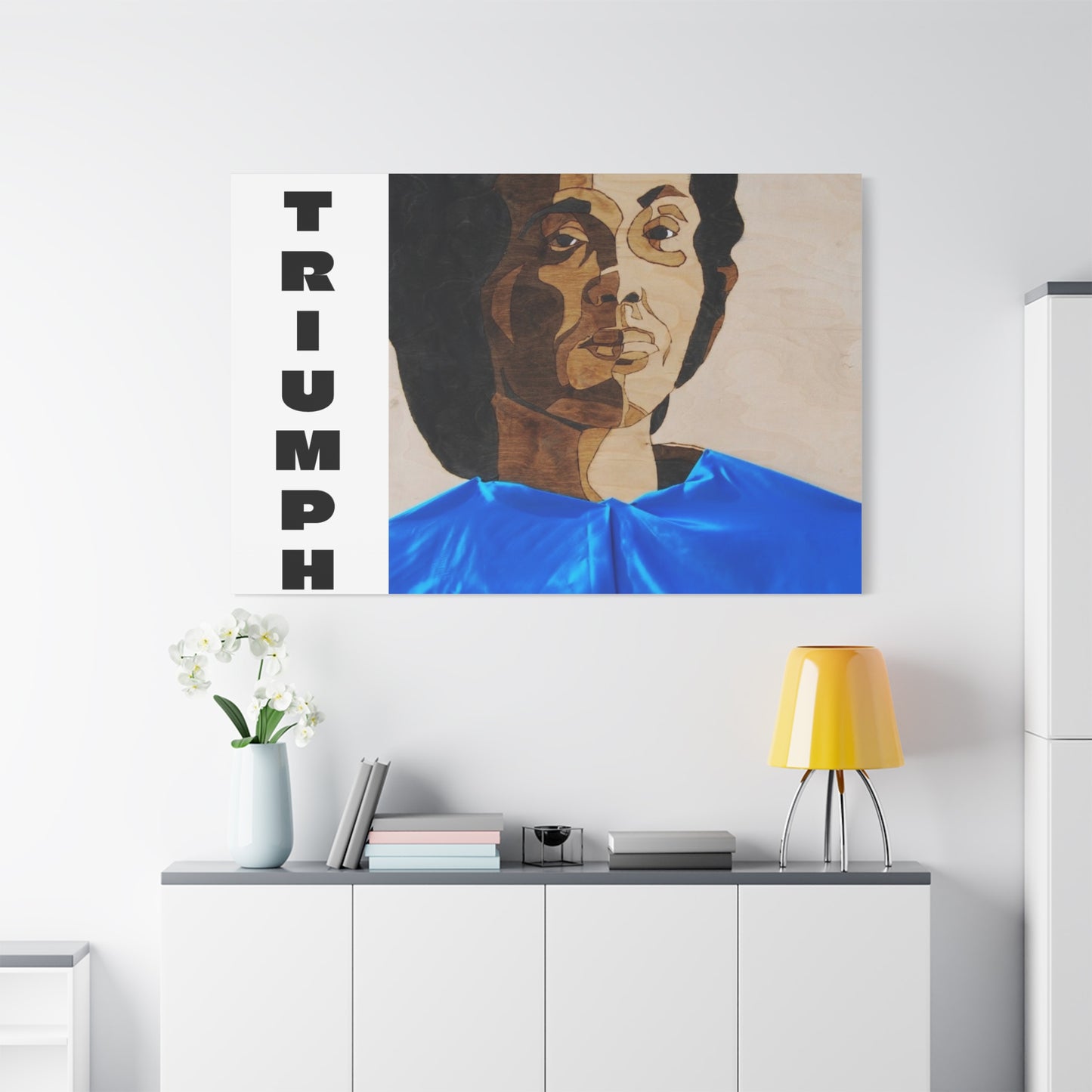 Artistic Canvas Wall Art - Stretched Matte Print of Iconic Portrait