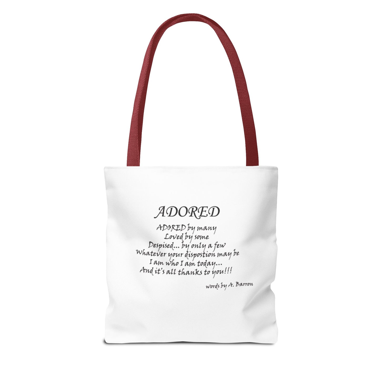 Stylish Adored Tote Bag - Fashionable Art Design for Everyday Use