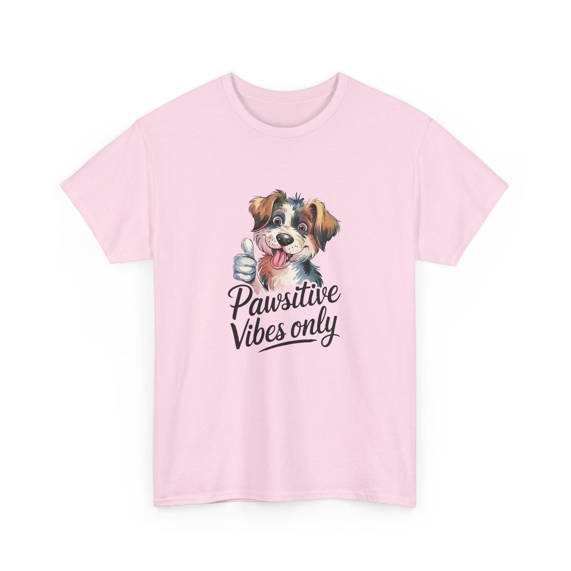 Pawsitive Vibes Only Unisex Heavy Cotton Tee - Ileana Marie Designs