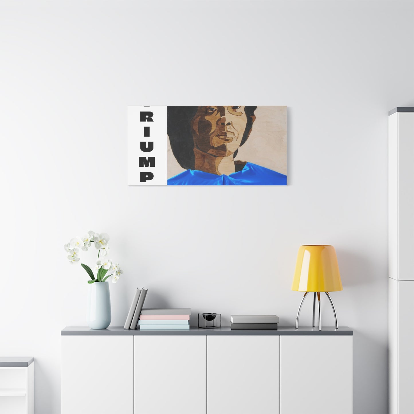 Artistic Canvas Wall Art - Stretched Matte Print of Iconic Portrait