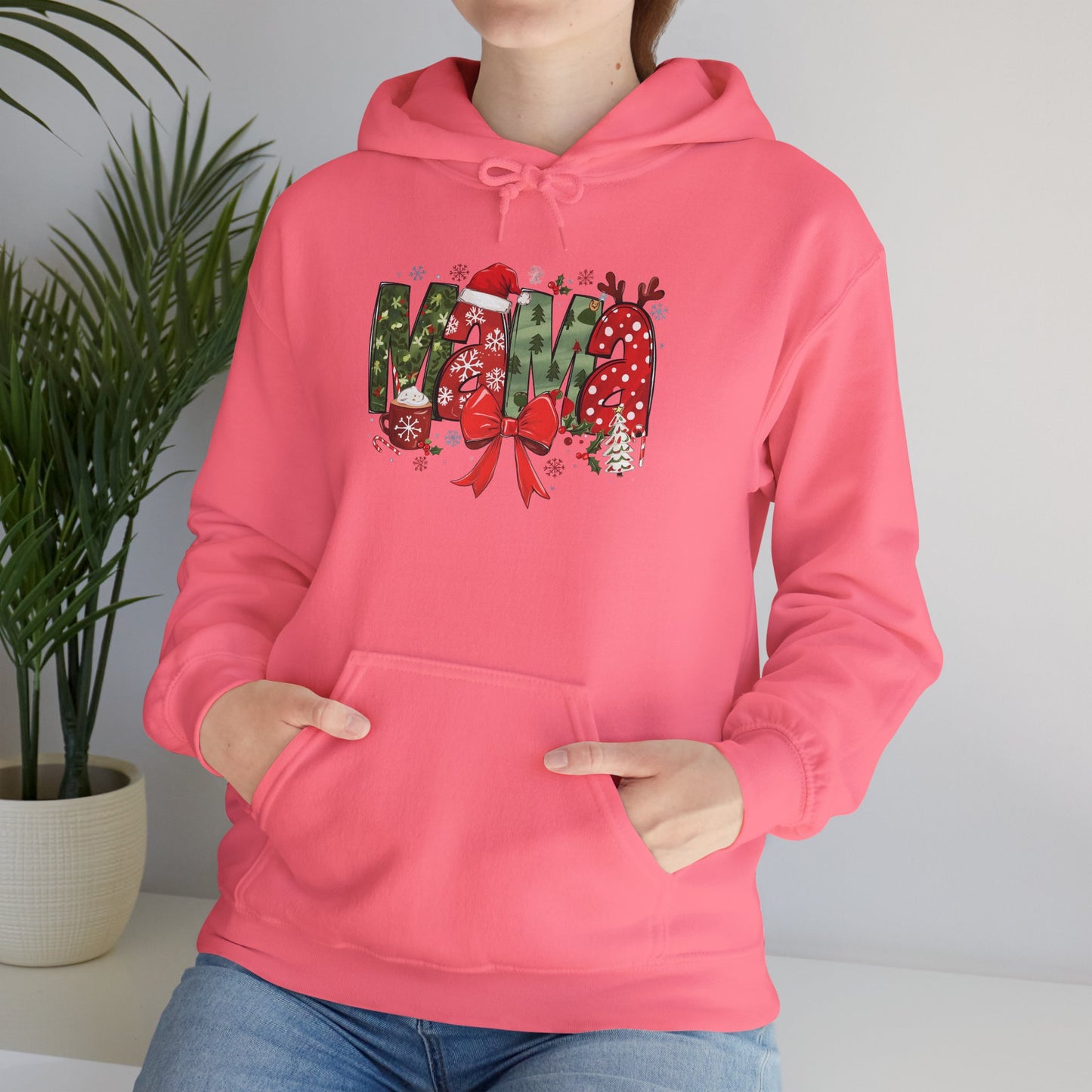 Festive Merry Sweatshirt - Unisex Heavy Blend™ Hoodie for Holiday Cheer - Ileana Marie Designs