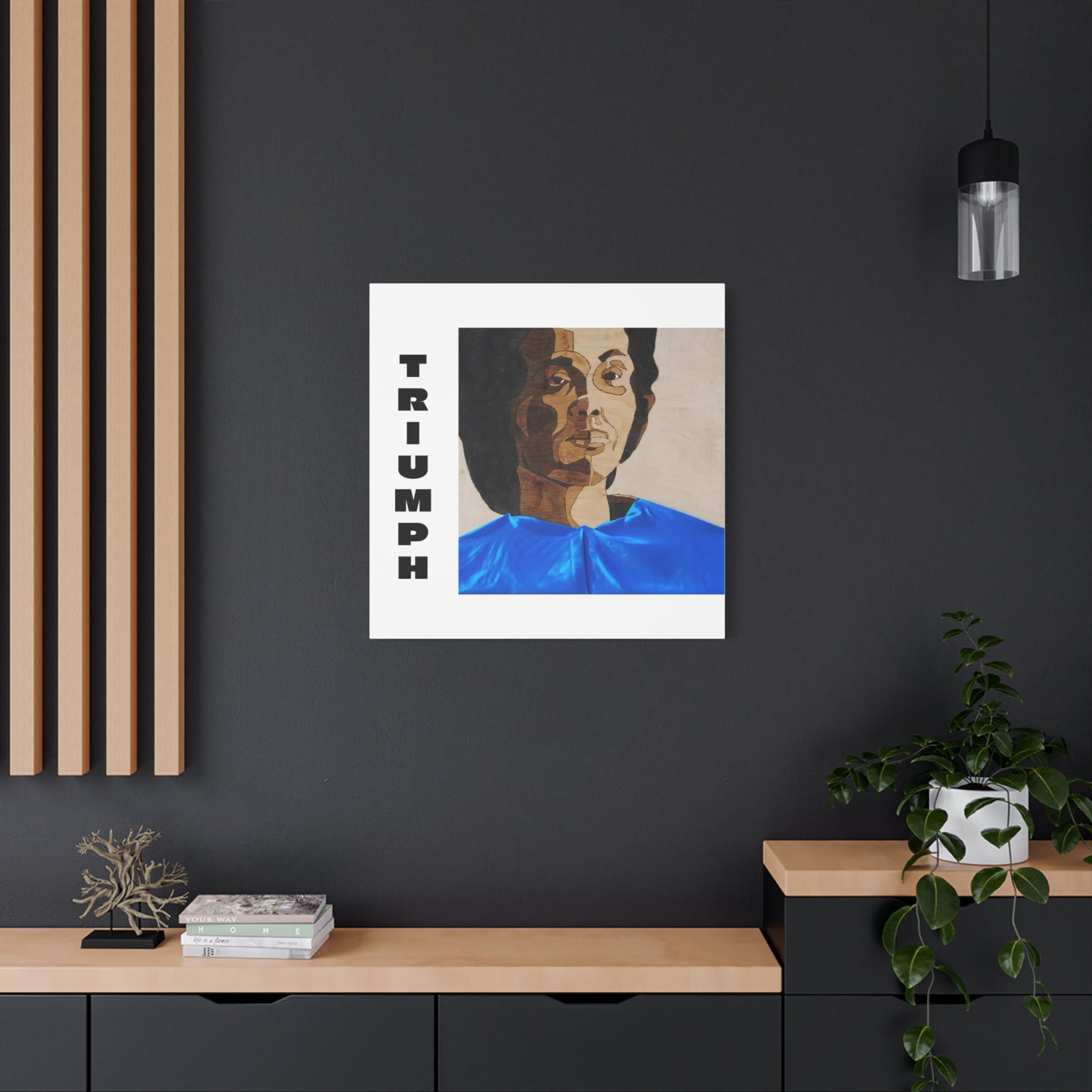 Artistic Canvas Wall Art - Stretched Matte Print of Iconic Portrait