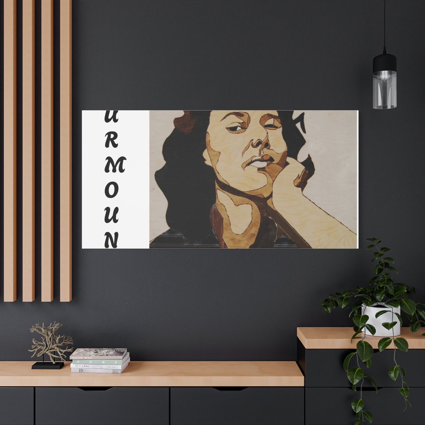 "Surmount", Dorothy Danbridge inspired  Contemporary Art Canvas Print - Modern Serene Portrait Decoration