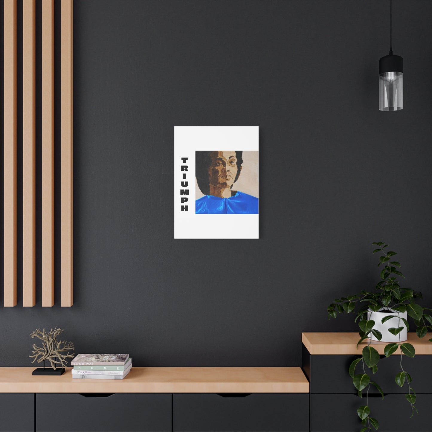 Artistic Canvas Wall Art - Stretched Matte Print of Iconic Portrait