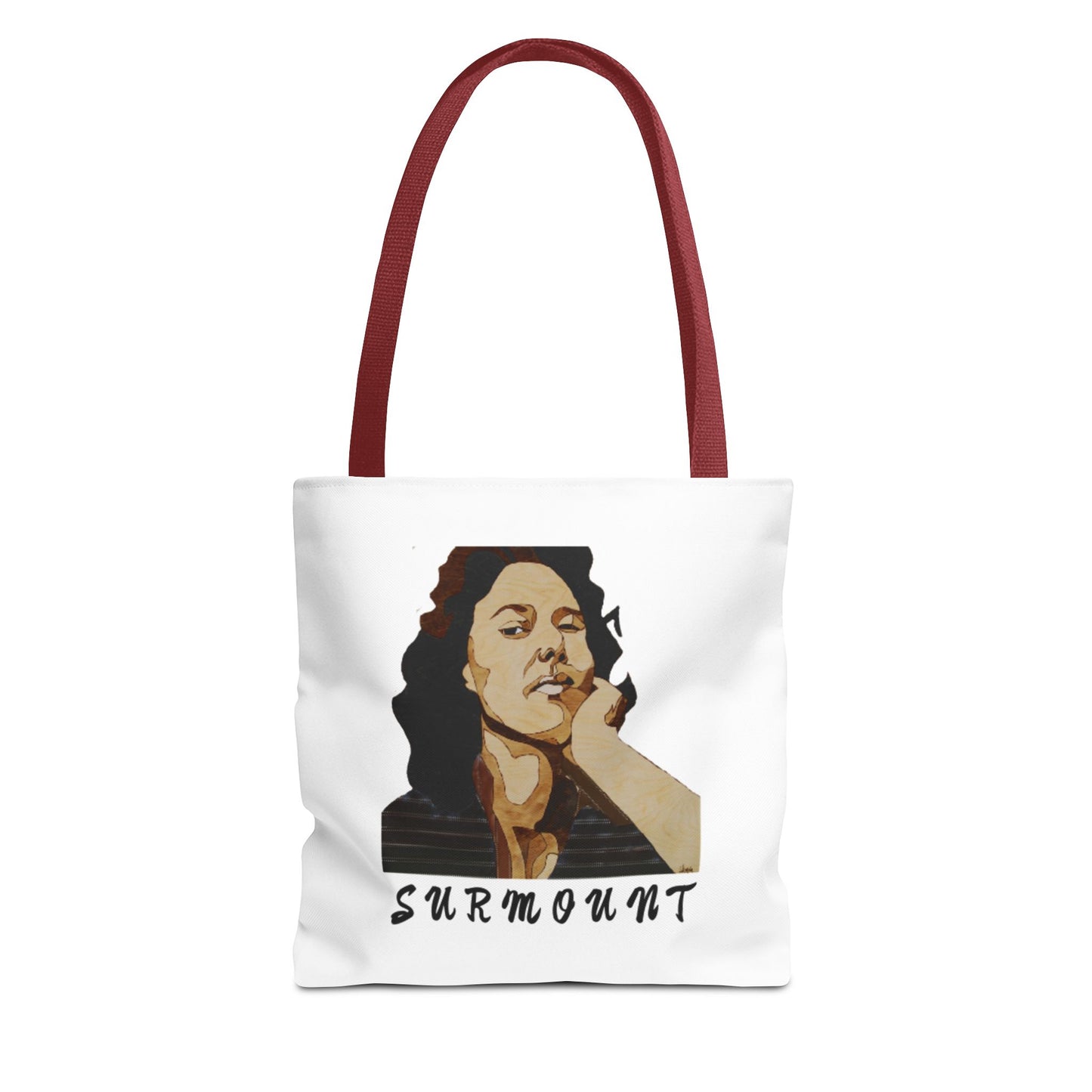 Inspiring Tote Bag: 'SURMOUNT' Motivational Quote, Perfect for Books, Gym, Beach, Eco-Friendly Shopping, Gift Idea