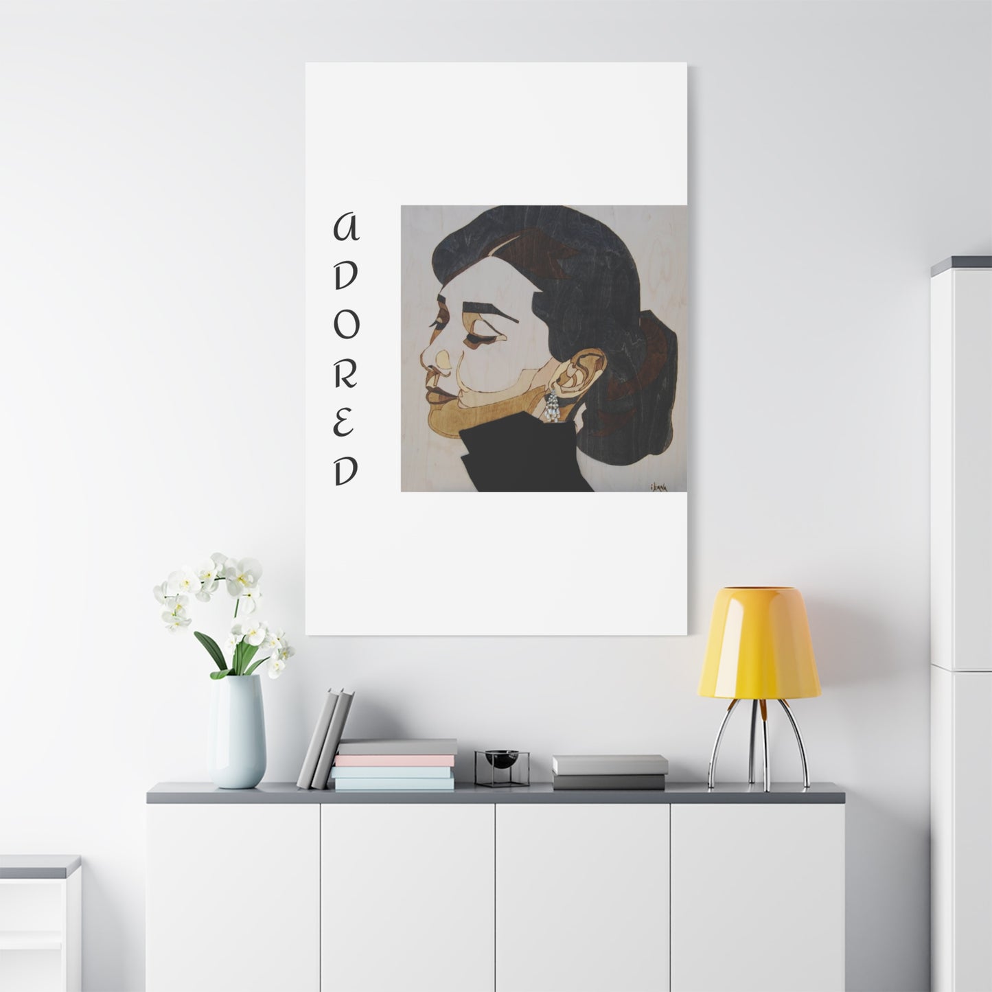 "Adored"Canvas Art – Stylish Portrait of a Woman