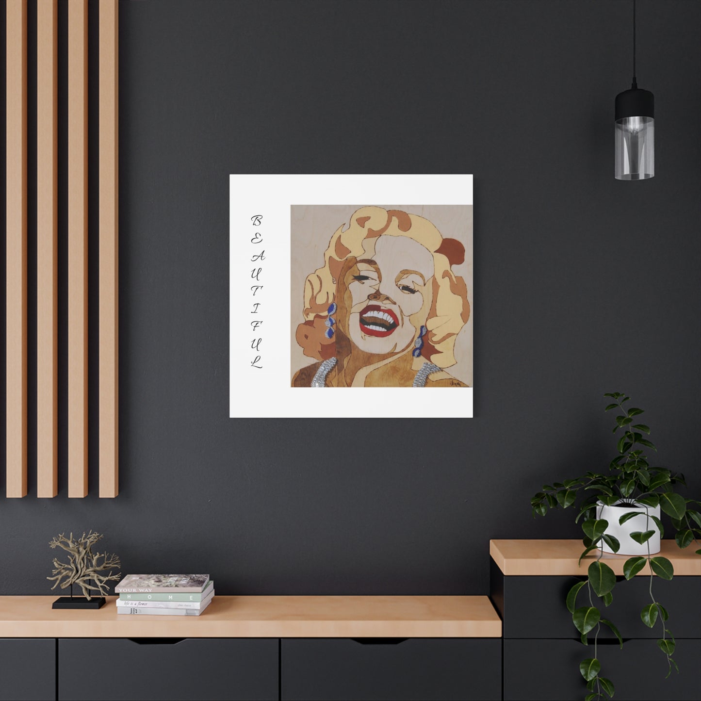 Marilyn Monroe Art Canvas - Stretched Wall Decor for Home & Office