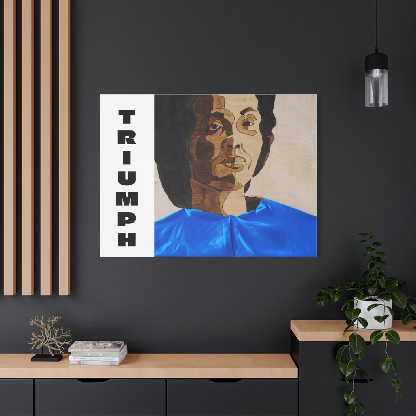Artistic Canvas Wall Art - Stretched Matte Print of Iconic Portrait