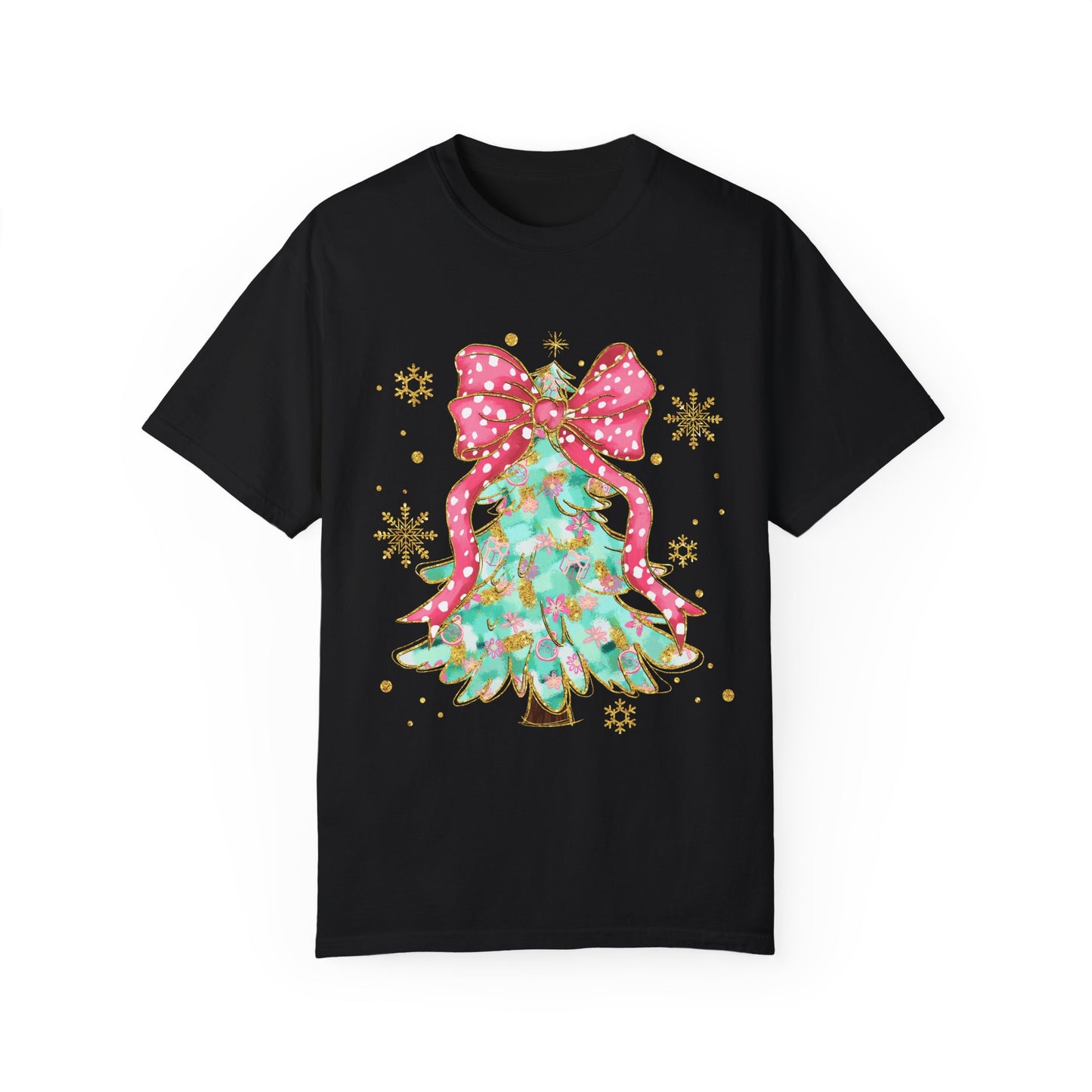 Festive Christmas Tree Graphic T-Shirt - Ileana Marie Designs