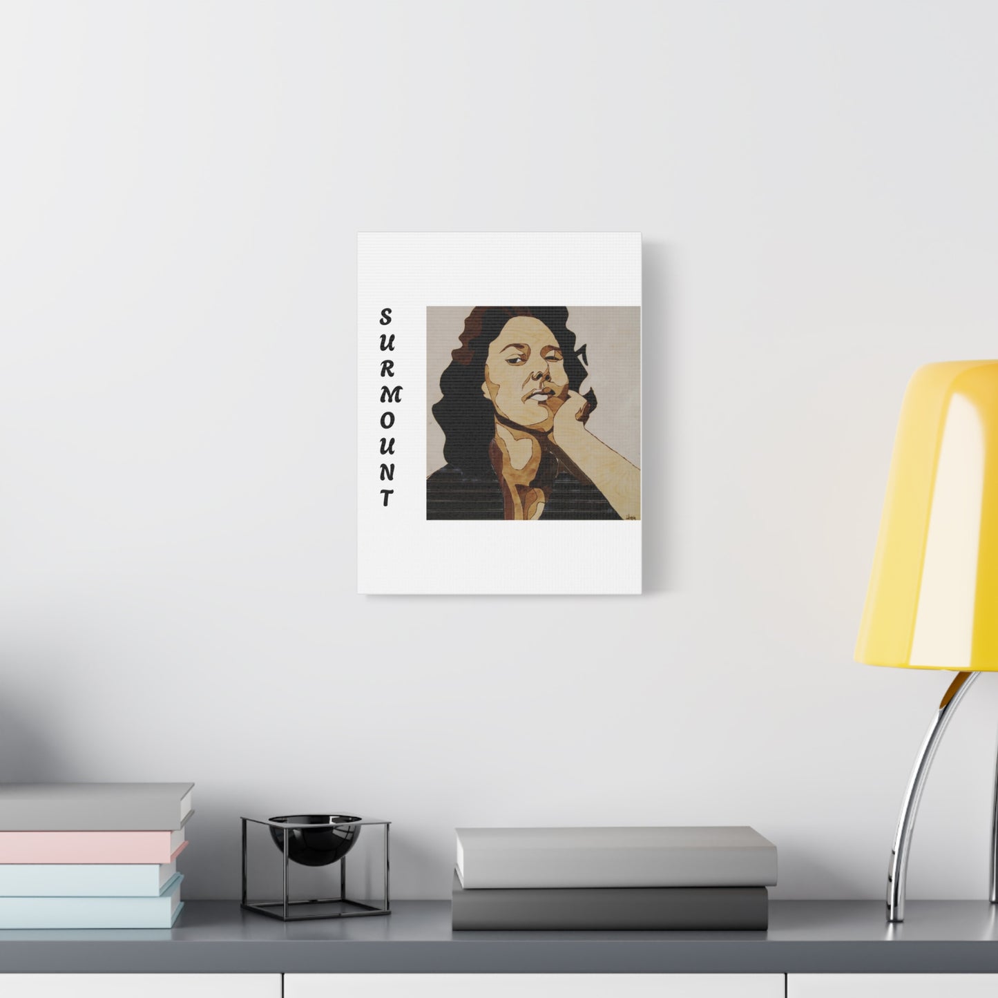 "Surmount", Dorothy Danbridge inspired  Contemporary Art Canvas Print - Modern Serene Portrait Decoration