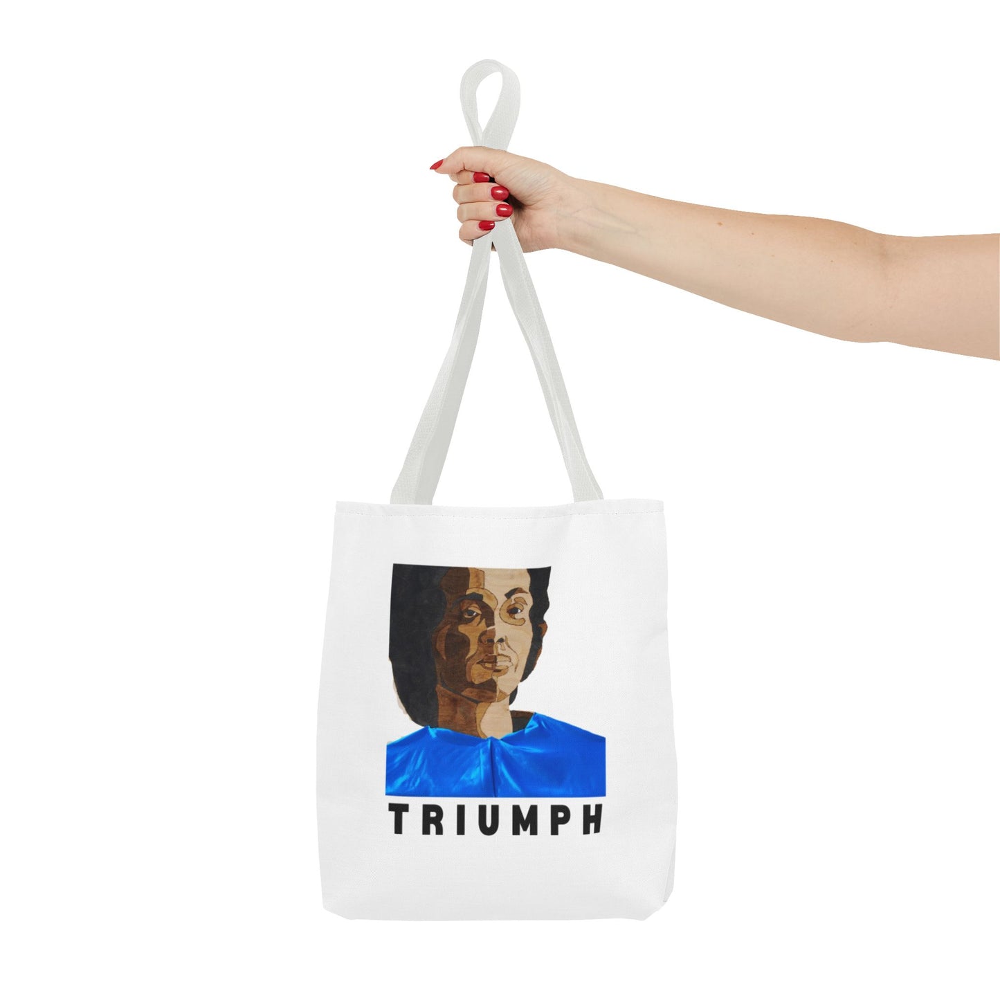 Inspirational Triumph Tote Bag, Motivational Carryall, Gift for Students, Eco-Friendly Bag, Woman Empowerment Design