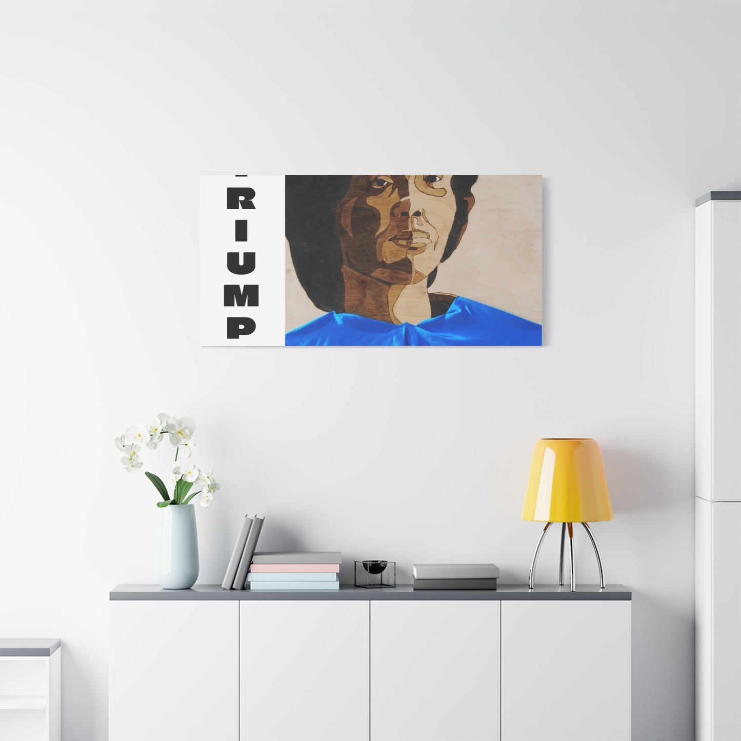 Artistic Canvas Wall Art - Stretched Matte Print of Iconic Portrait