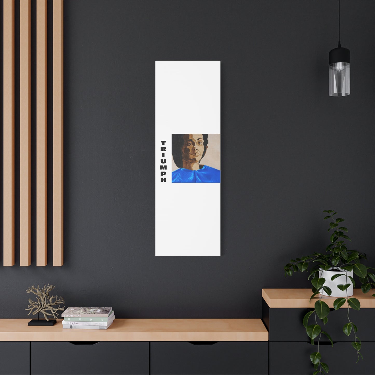 Artistic Canvas Wall Art - Stretched Matte Print of Iconic Portrait