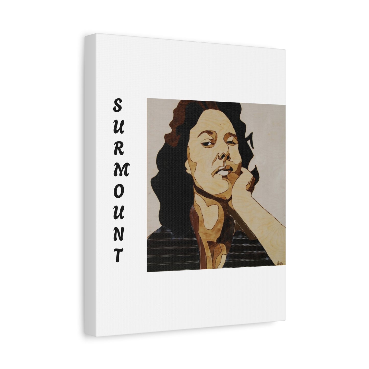 "Surmount", Dorothy Danbridge inspired  Contemporary Art Canvas Print - Modern Serene Portrait Decoration